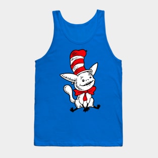 Space Cat In A Hat Tank Top